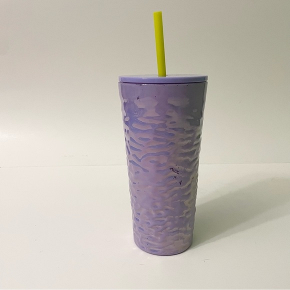 Starbucks Fall 2023 Lilac Purple Pearlescent Wave Glass Cold Cup Tumbler Flaws - Picture 4 of 16